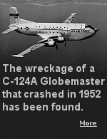 The wreckage was spotted soon after the plane vanished in 1952,  but became buried beneath the surface of the glacier before rescuers could reach it.